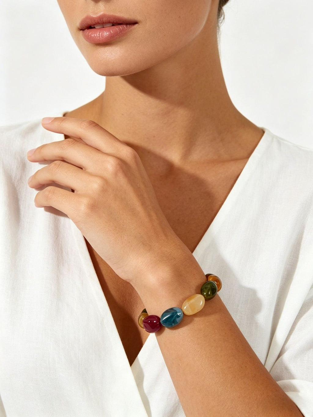 Brazalete de Piedra Acrílica