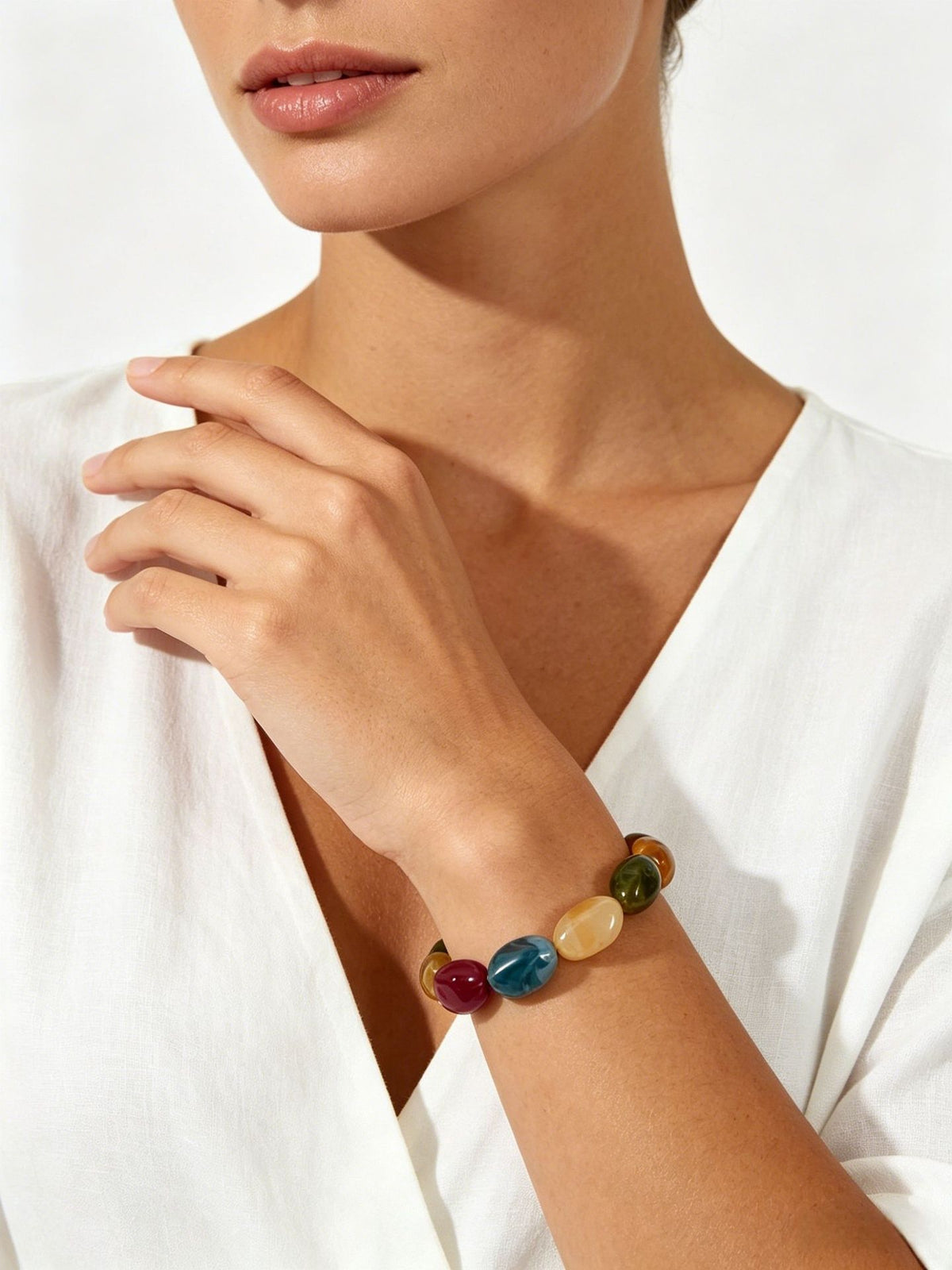 Brazalete de Piedra Acrílica