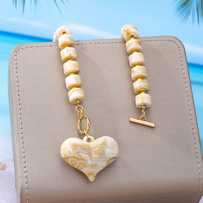 Collar Dulce Corazón – Beaded Necklace