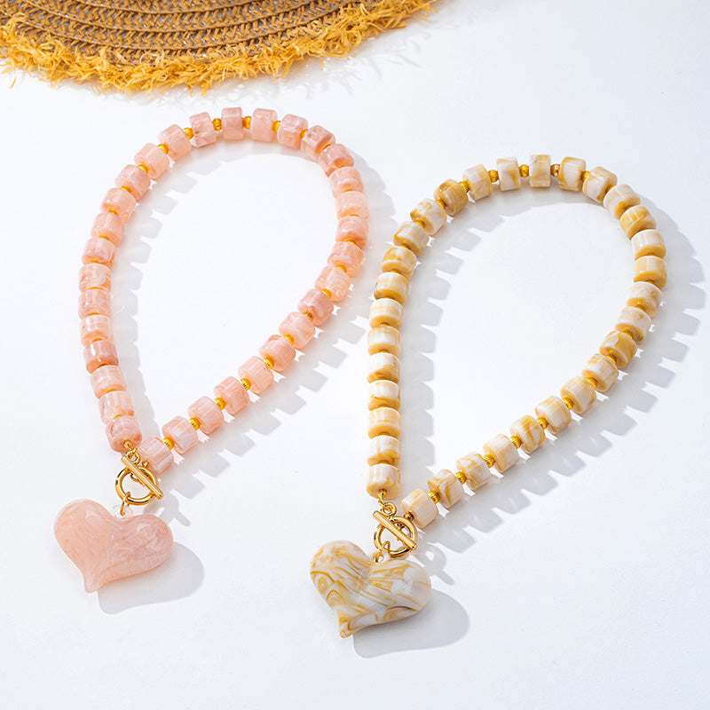 Collar Dulce Corazón – Beaded Necklace