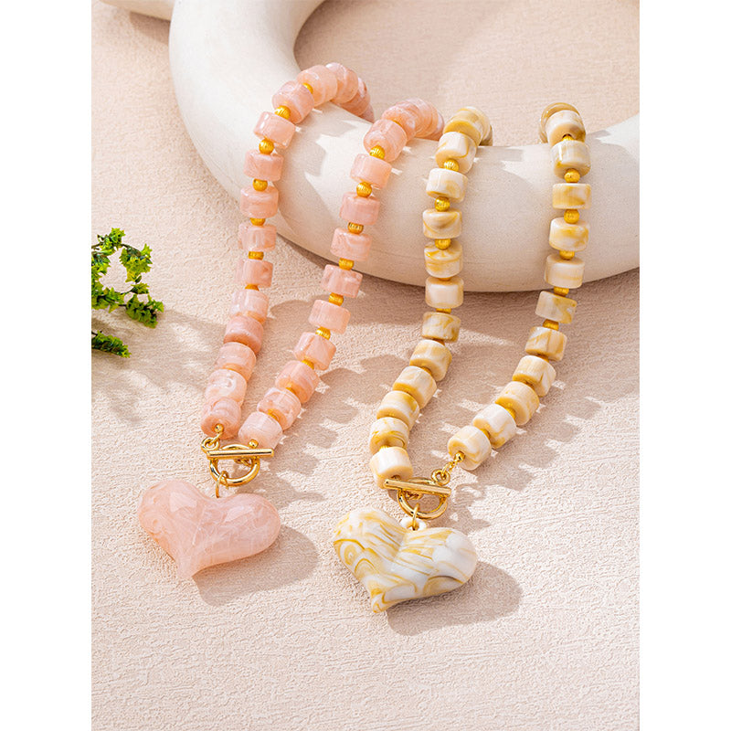 Collar Dulce Corazón – Beaded Necklace
