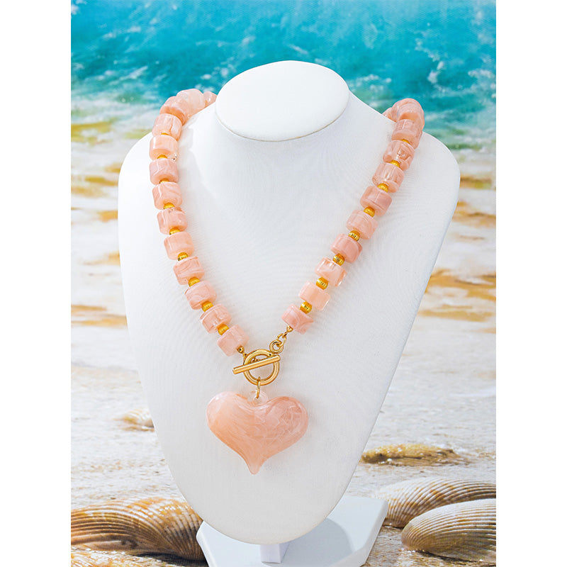 Collar Dulce Corazón – Beaded Necklace