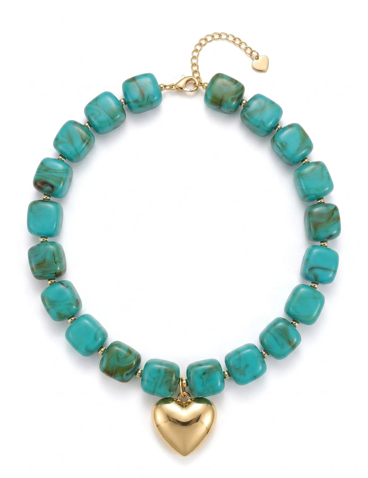 Collar Corazón – Azul o Multicolor